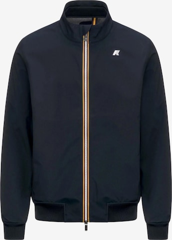 K-Way Tussenjas 'K-WAY ARSENE BONDED JERSEY GIUBBINO' in Blauw: voorkant