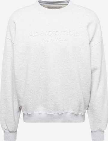 Sweat-shirt Abercrombie & Fitch en gris : devant