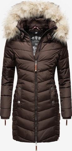 NAVAHOO Winter coat 'Nimalaa' in Brown: front