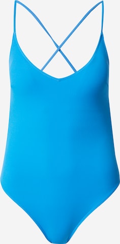 LindexBustier Jednodijelni kupaći kostim 'Naila' - plava boja: prednji dio