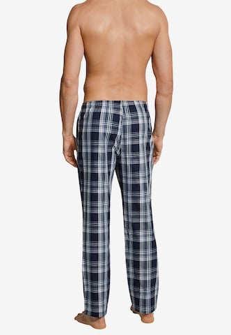 SCHIESSER Regular Pyjamahousut värissä sininen