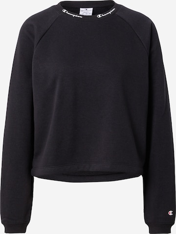 Champion Authentic Athletic Apparel Sweatshirt in Black: front