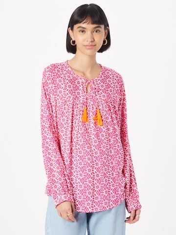 Zwillingsherz Blouse 'Irma' in Pink: front