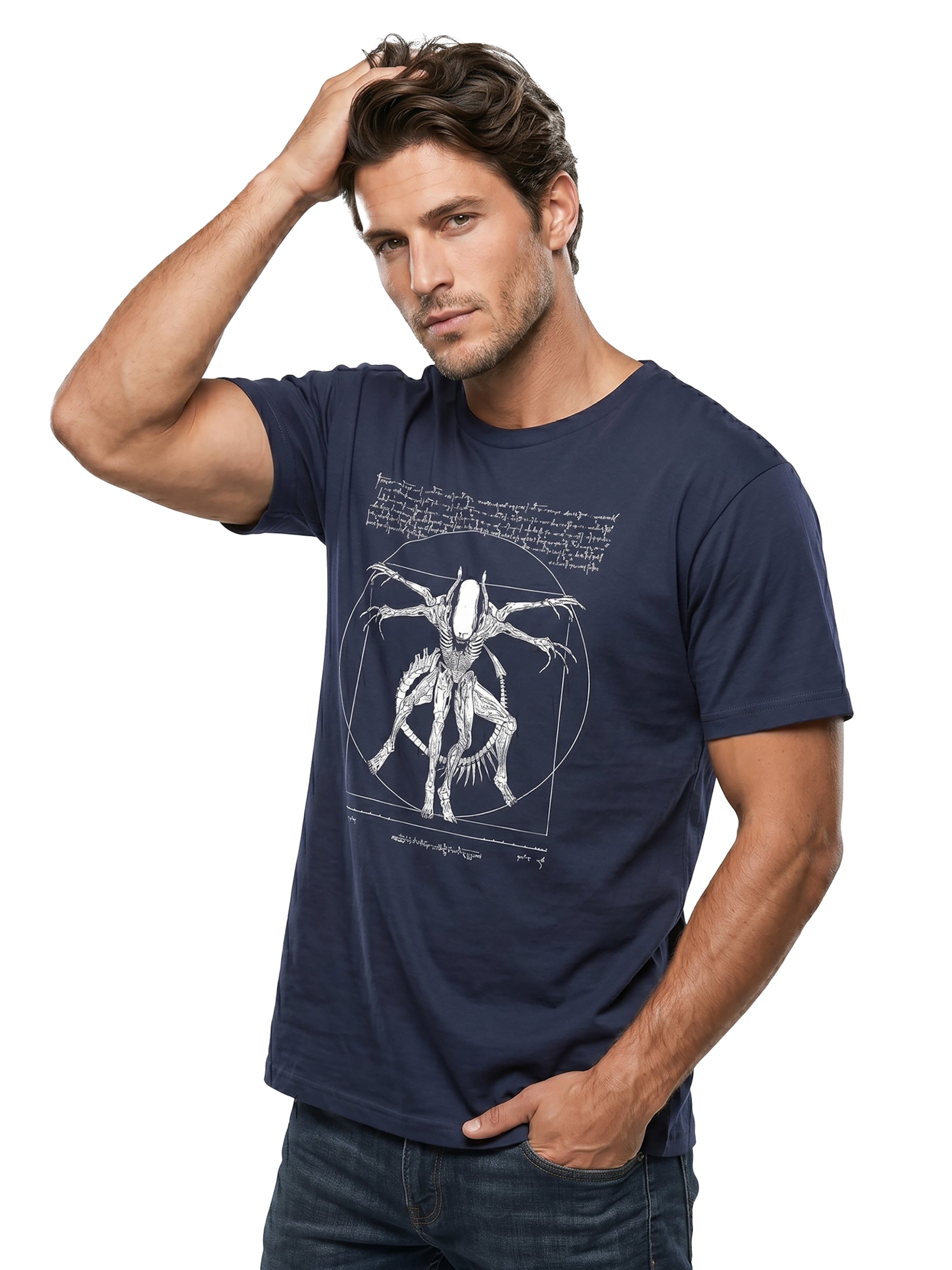 MAKAYA Shirt 'Alien' in Blue