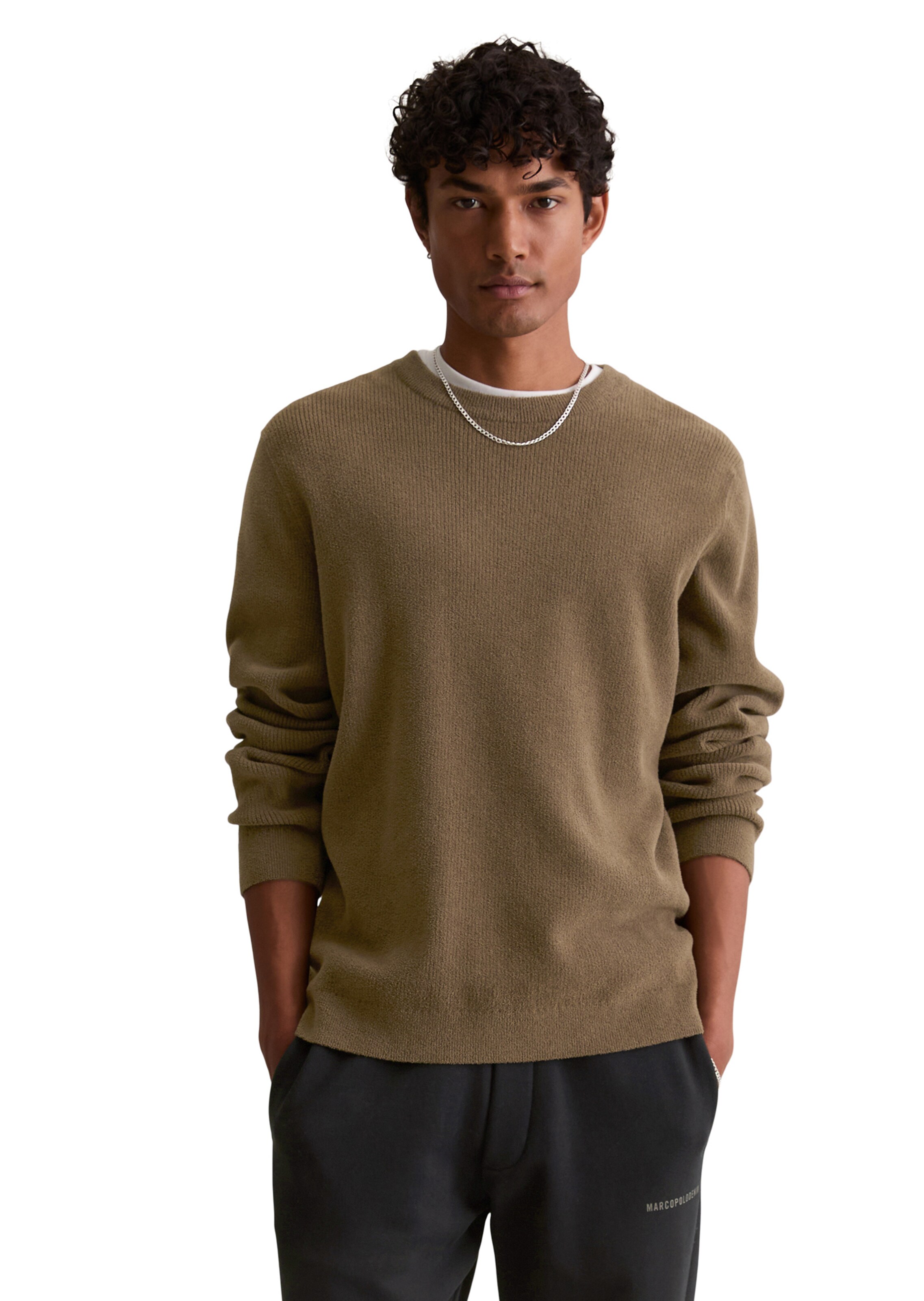 Marc O'Polo DENIM Pullover in Braun: Vorderseite