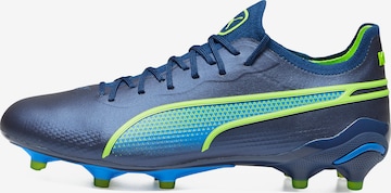 Chaussure de foot 'King Ultimate' PUMA en bleu : devant