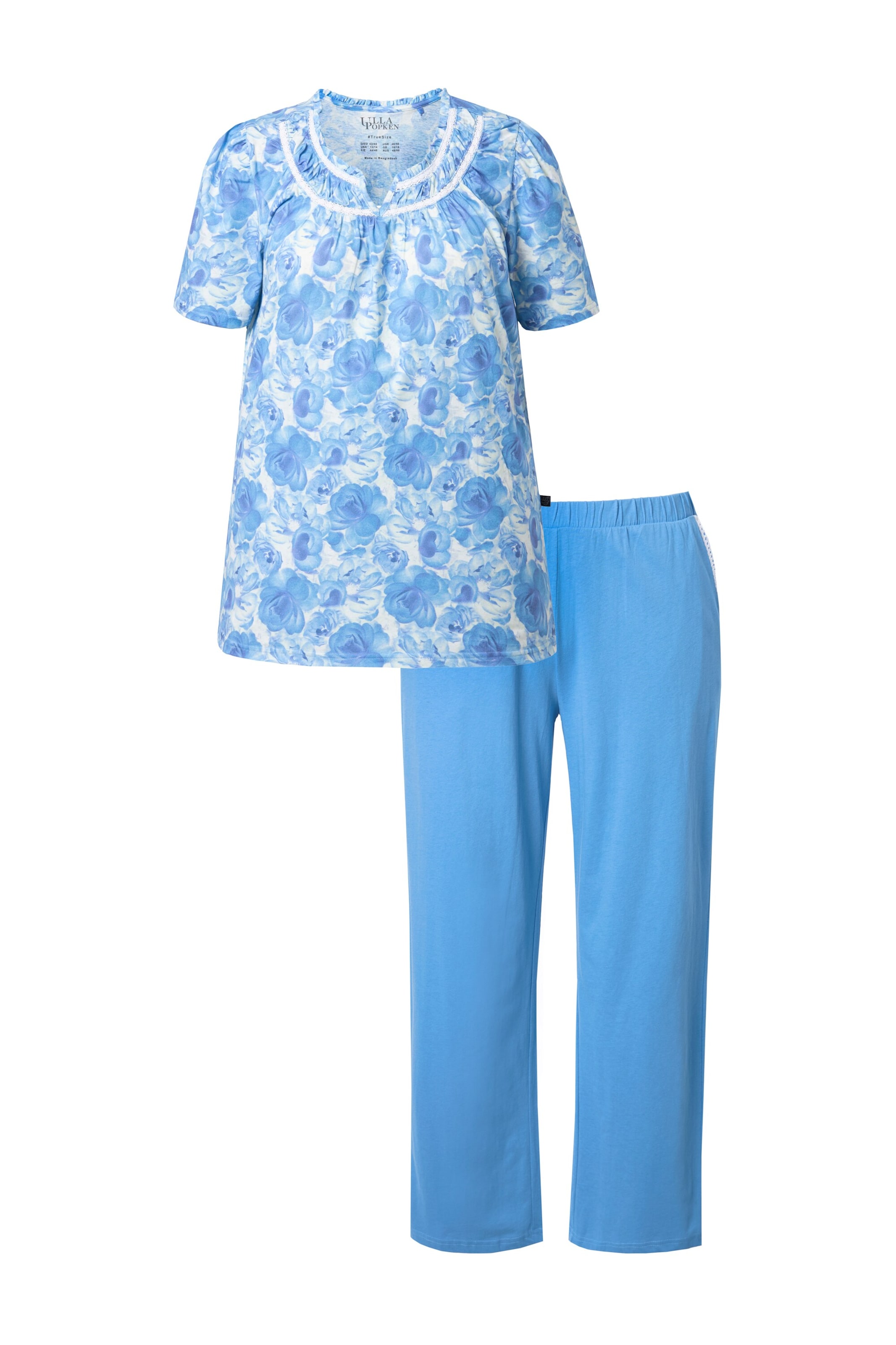 Ulla Popken Pajama in Blue: front