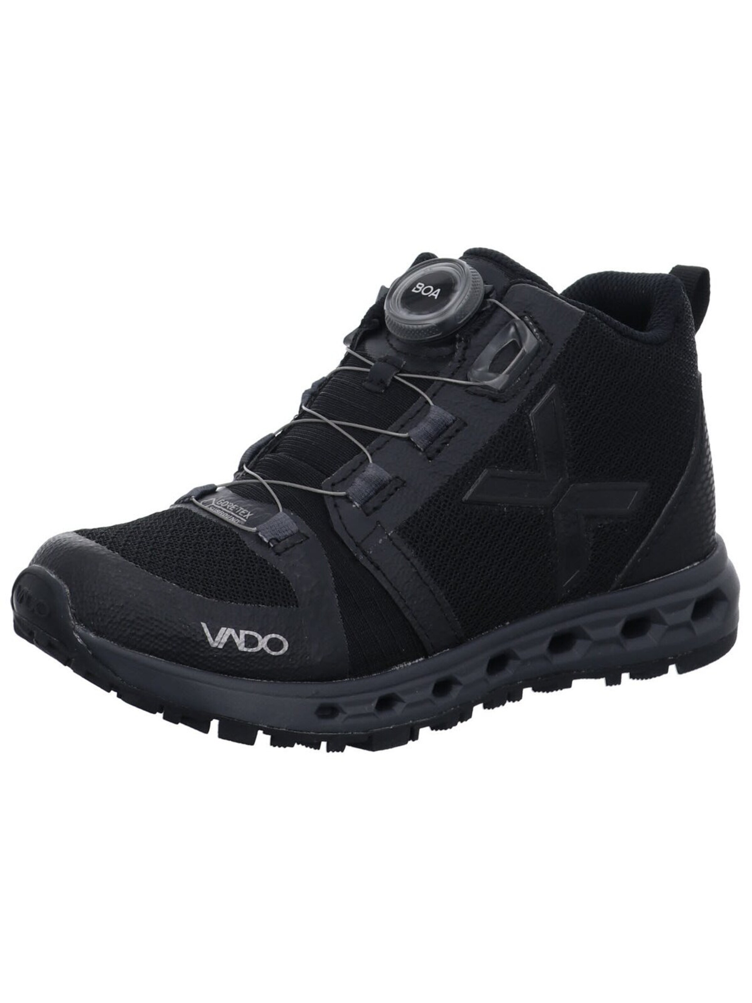 Baskets 'Sneaker Jungen 83423 3411 001 Kunststoff (Synthetik) in schwarz' Vado en noir : devant