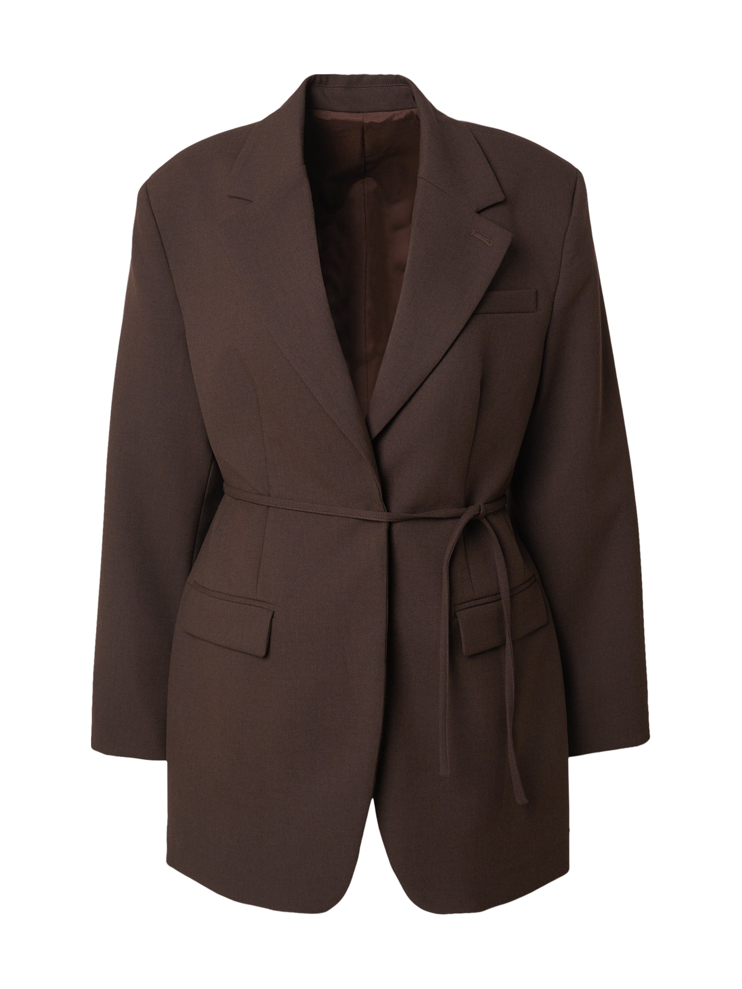 SELECTED Μπλέιζερ σε καφέ: μπροστά