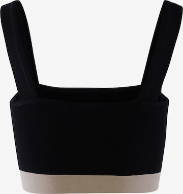 Bustier Soutien-gorge de sport ' Bralette Logo Rib ' ADIDAS ORIGINALS en noir
