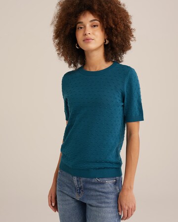 WE Fashion Svetr – modrá: přední strana