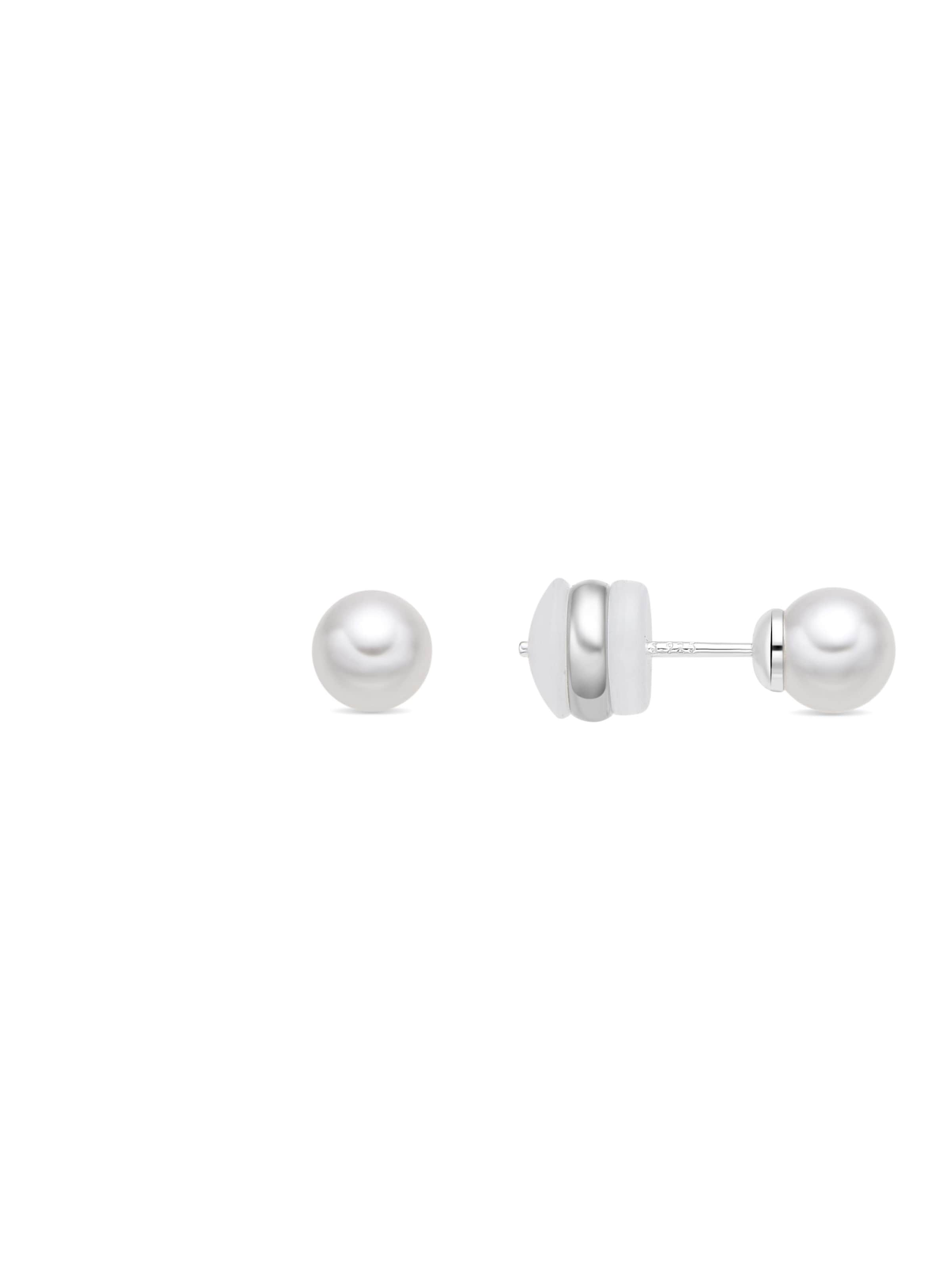 Luxenter - Pendientes 'Foris' en blanco: frente