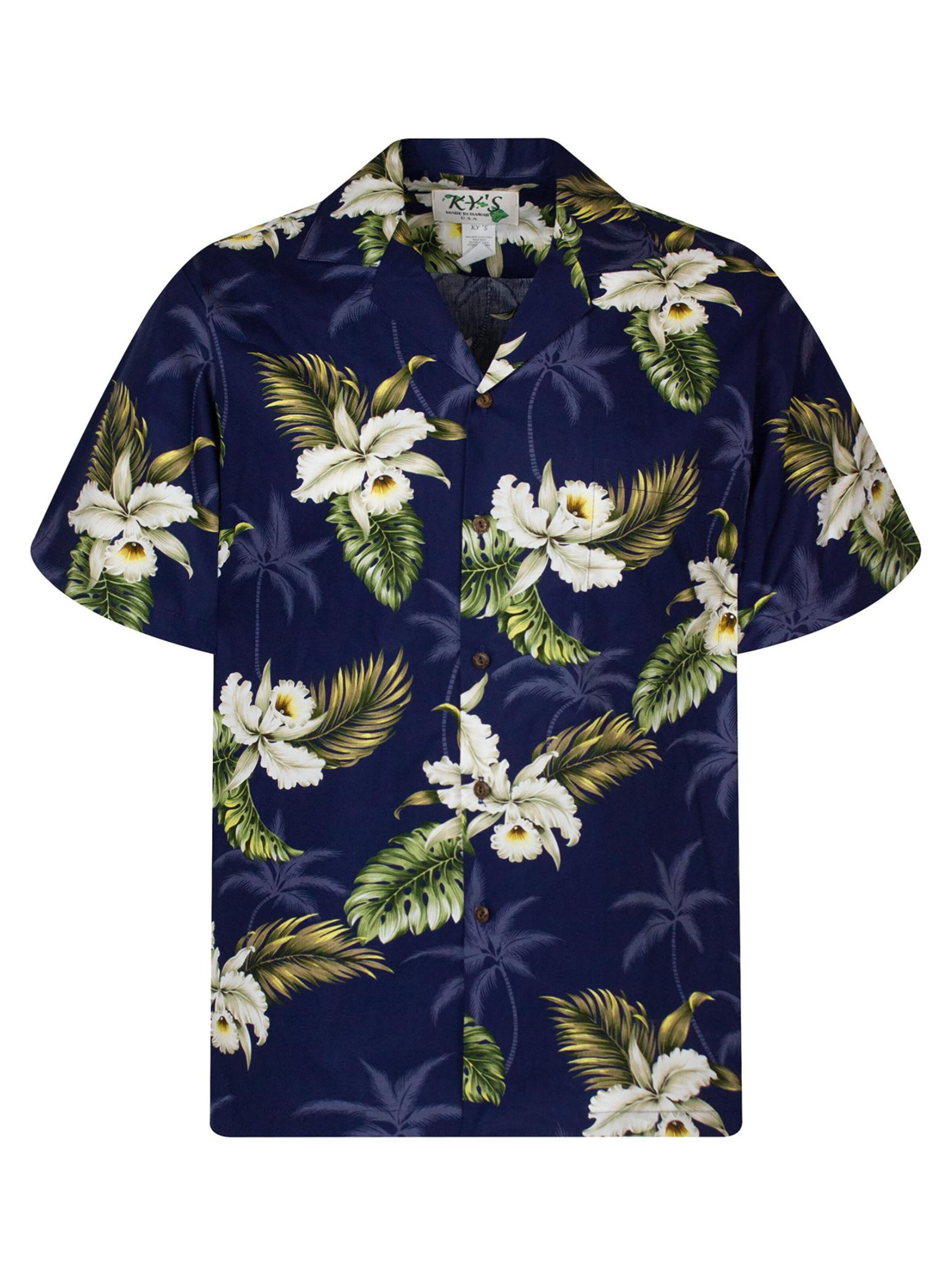 KY's Button Up Shirt 'Enzian' in Blue: front