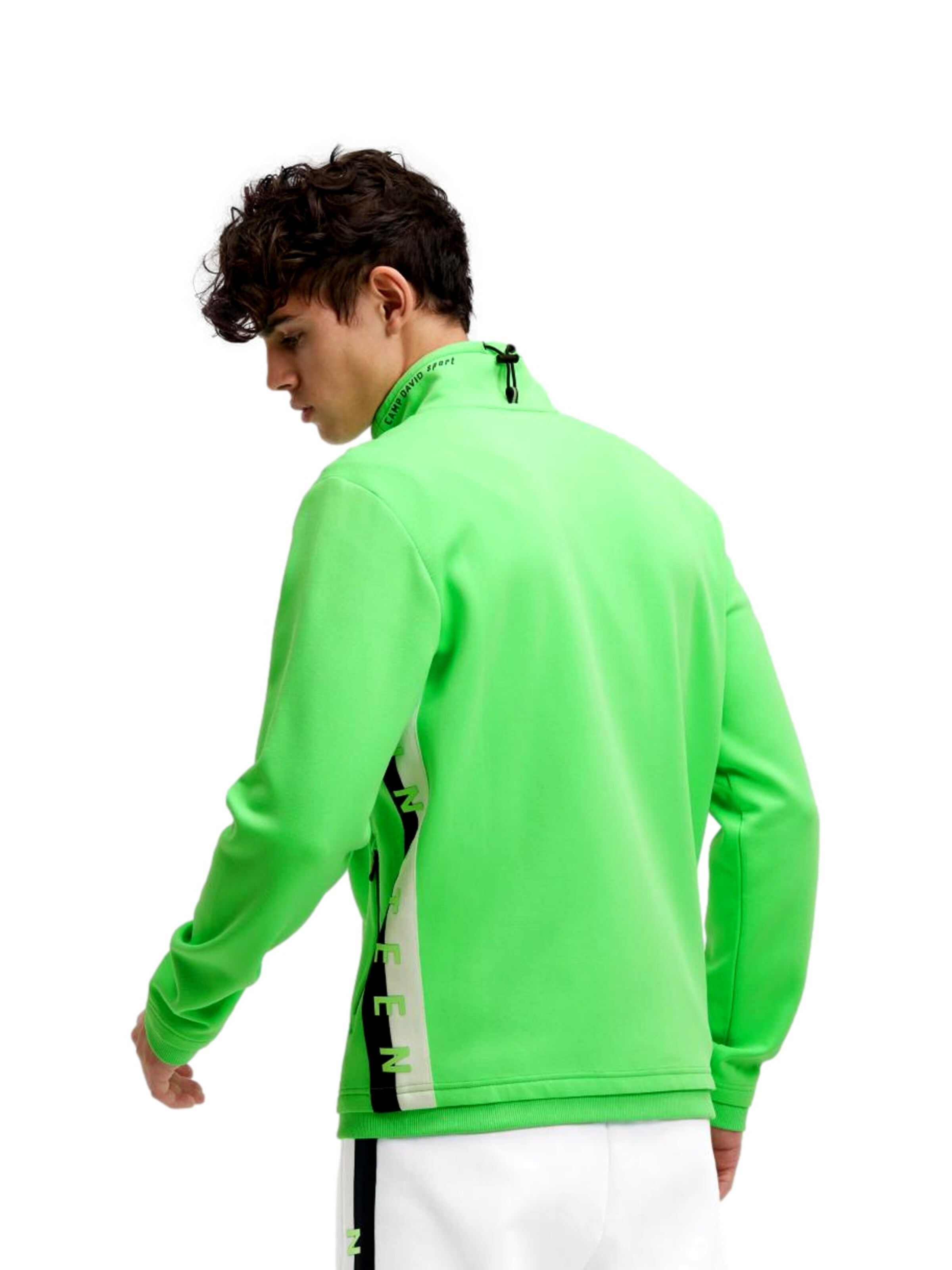 CAMP DAVID Sweatvest 'Game.Set.Match' in Groen