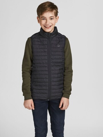 Jack & Jones Junior Vest in Black: front