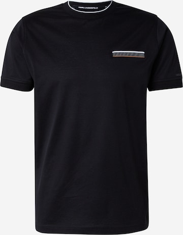 juoda Karl Lagerfeld Marškinėliai: priekis