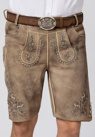 STOCKERPOINT Regular Traditional Pants 'Hochkogl' in Brown