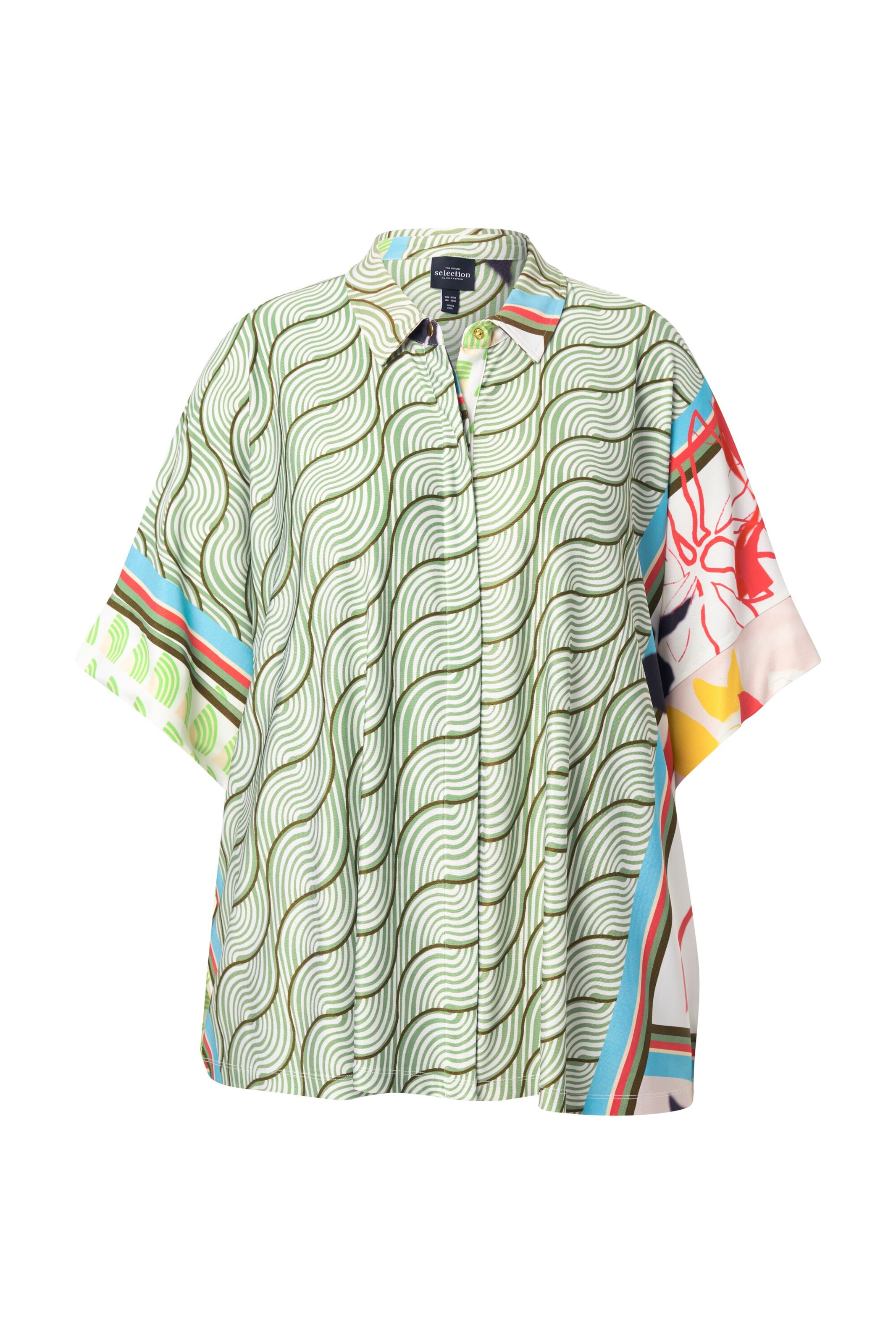 Ulla Popken Bluse in Mischfarben: Vorderseite