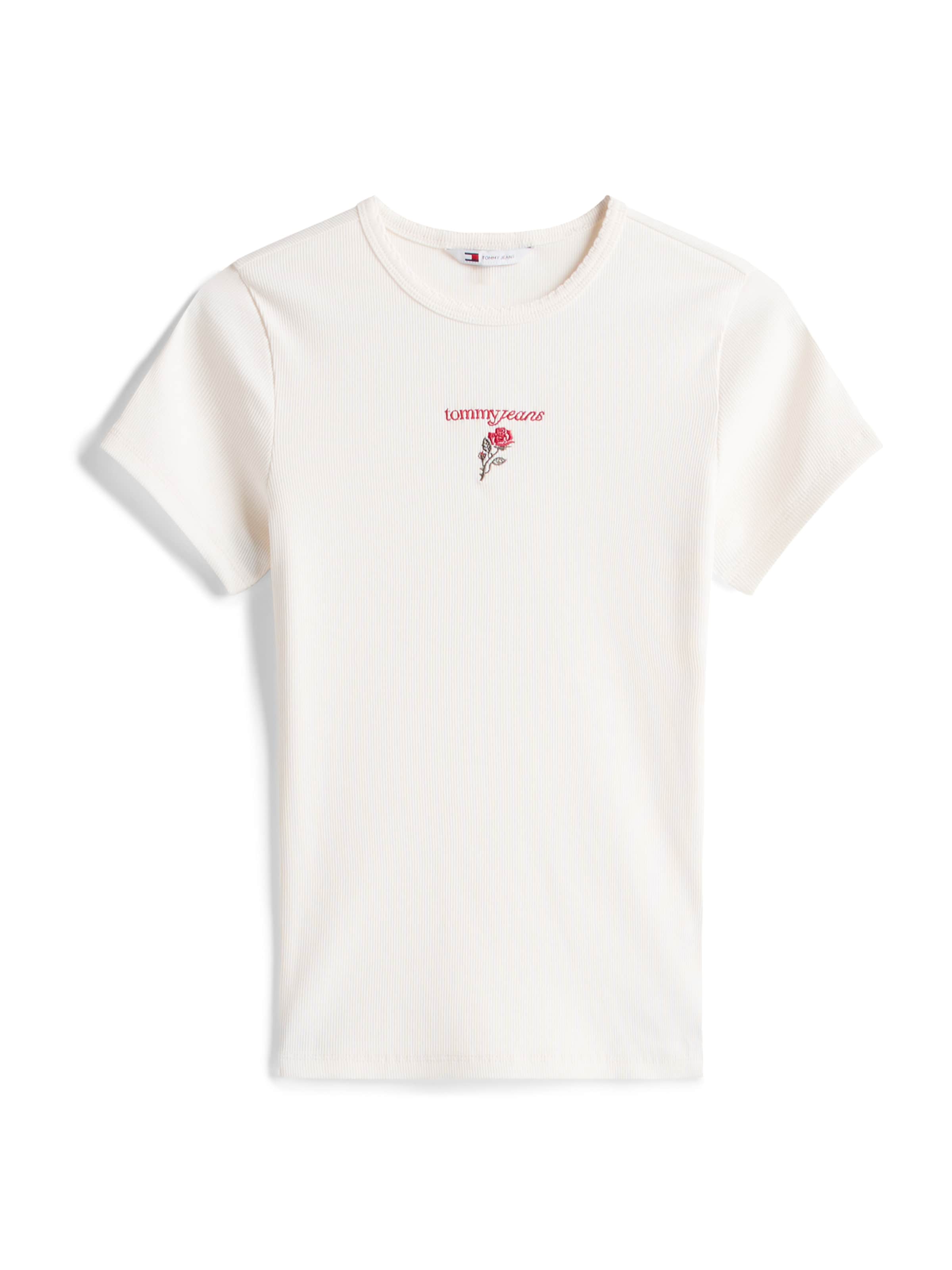 balta Tommy Jeans Marškinėliai: priekis