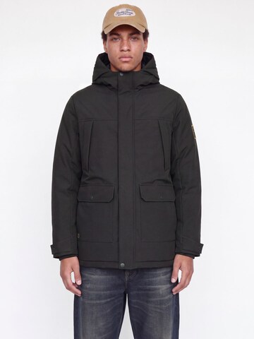 JACK & JONES Overgangsparka i sort: forside