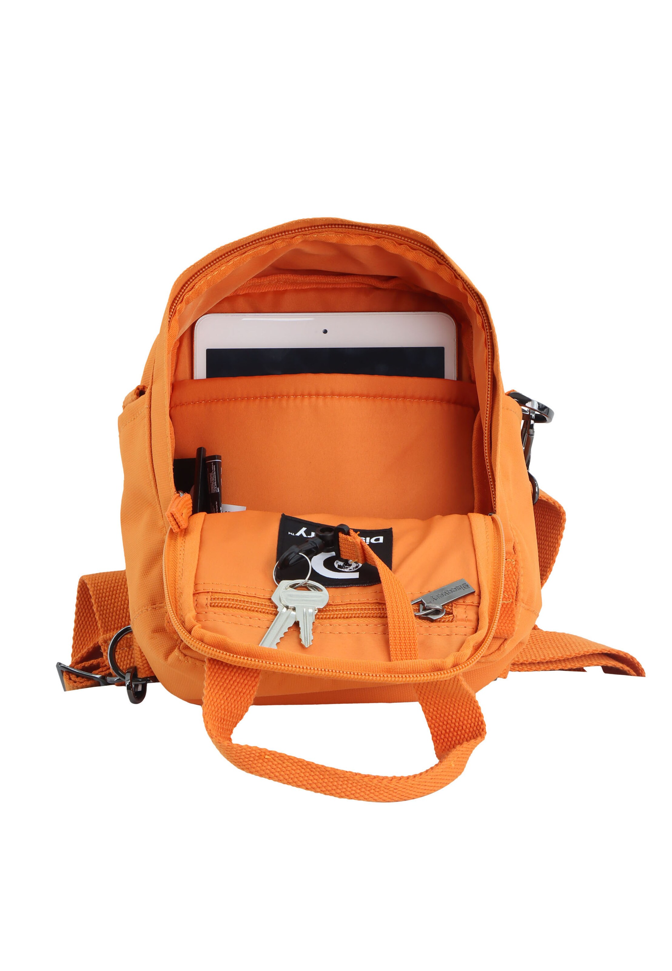 Discovery Schultertasche 'Cave' in Orange