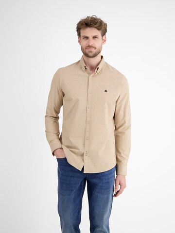 LERROS Regular fit Business Shirt in Beige: front