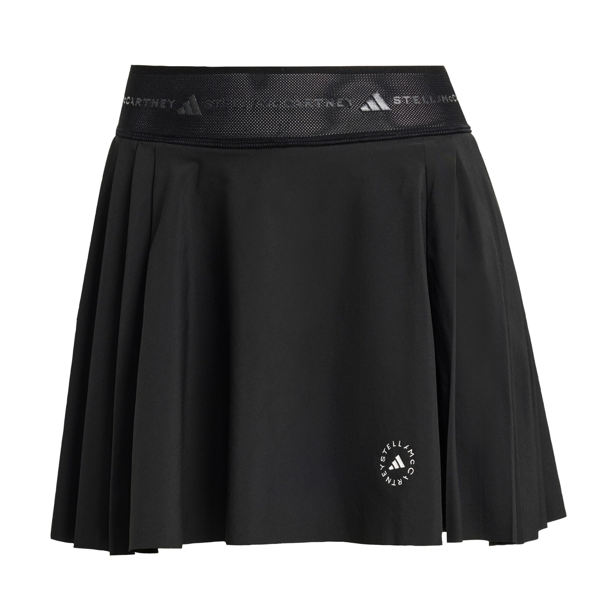 ADIDAS BY STELLA MCCARTNEY Sports skirt 'Training Pleated' in Black: front