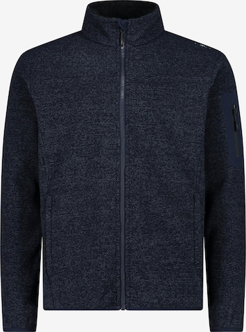 CMP Athletic Fleece Jacket in Blue: front