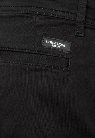 Street One MEN Regular Chino Pants in Black