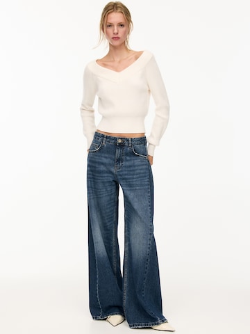 Pull&BearWide Leg/ Široke nogavice Traperice - plava boja