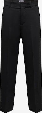 Only & Sons Regular Pants 'BOB-LE' in Black: front