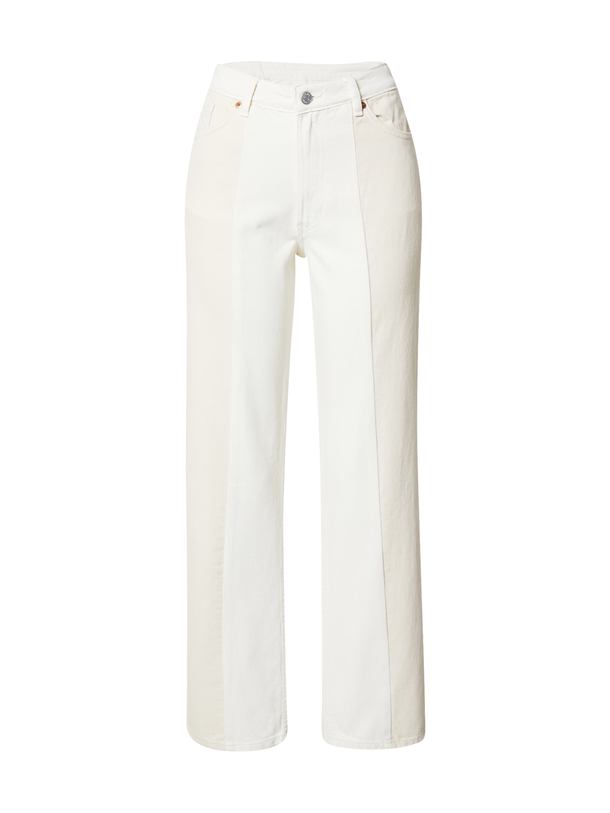 Frauen Jeans Monki Jeans 'Taiki' in Weiß, Wollweiß - HY90553
