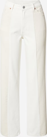 Monki Regular Jeans in Wit: voorkant