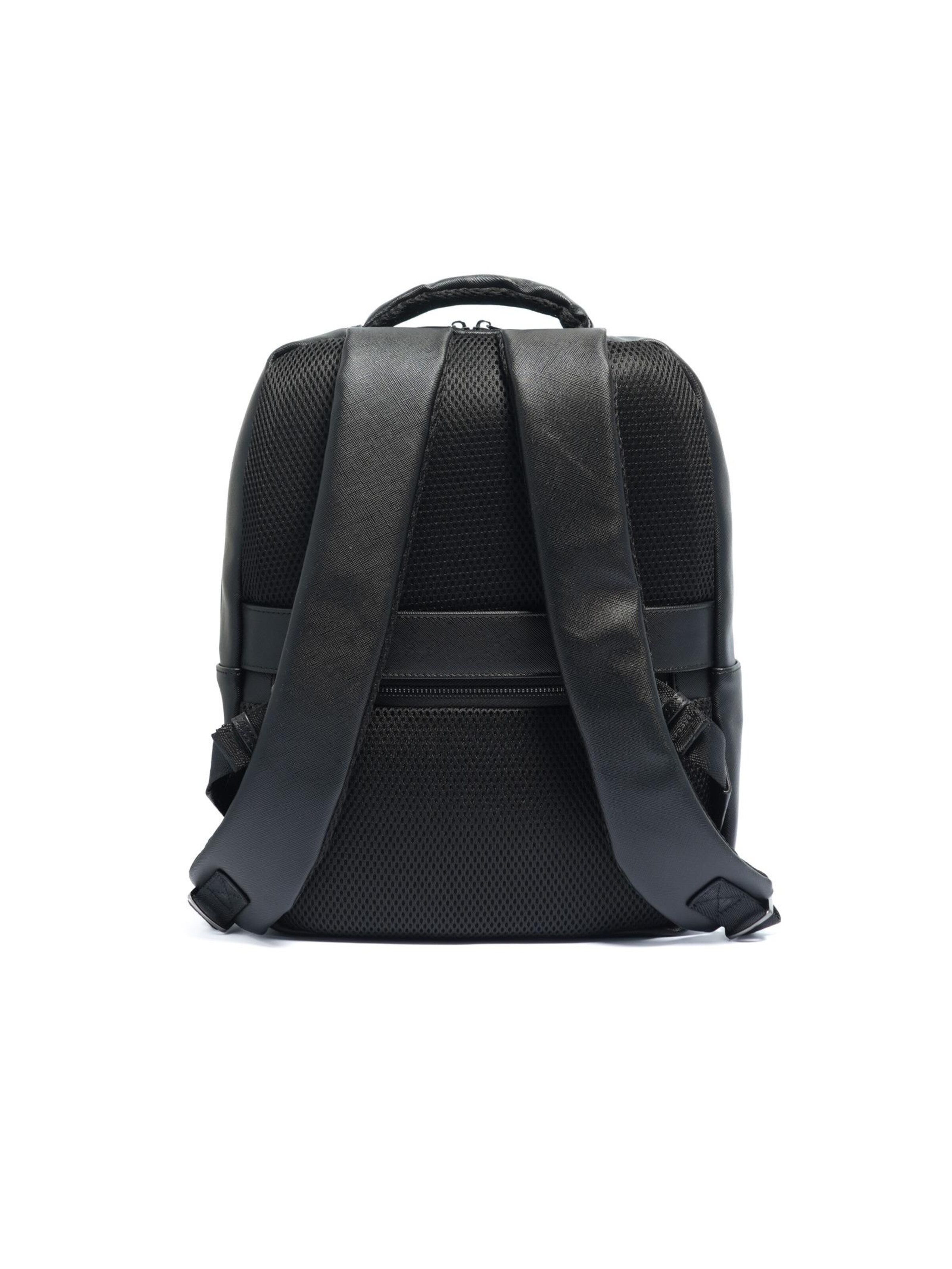 Zaino 'Zaino Momo Design Poliuretano - Backpack Uomo Elegante con Zip' di Momo Design in nero