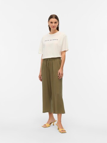 VERO MODA Wide leg Broek 'VMThea' in Groen