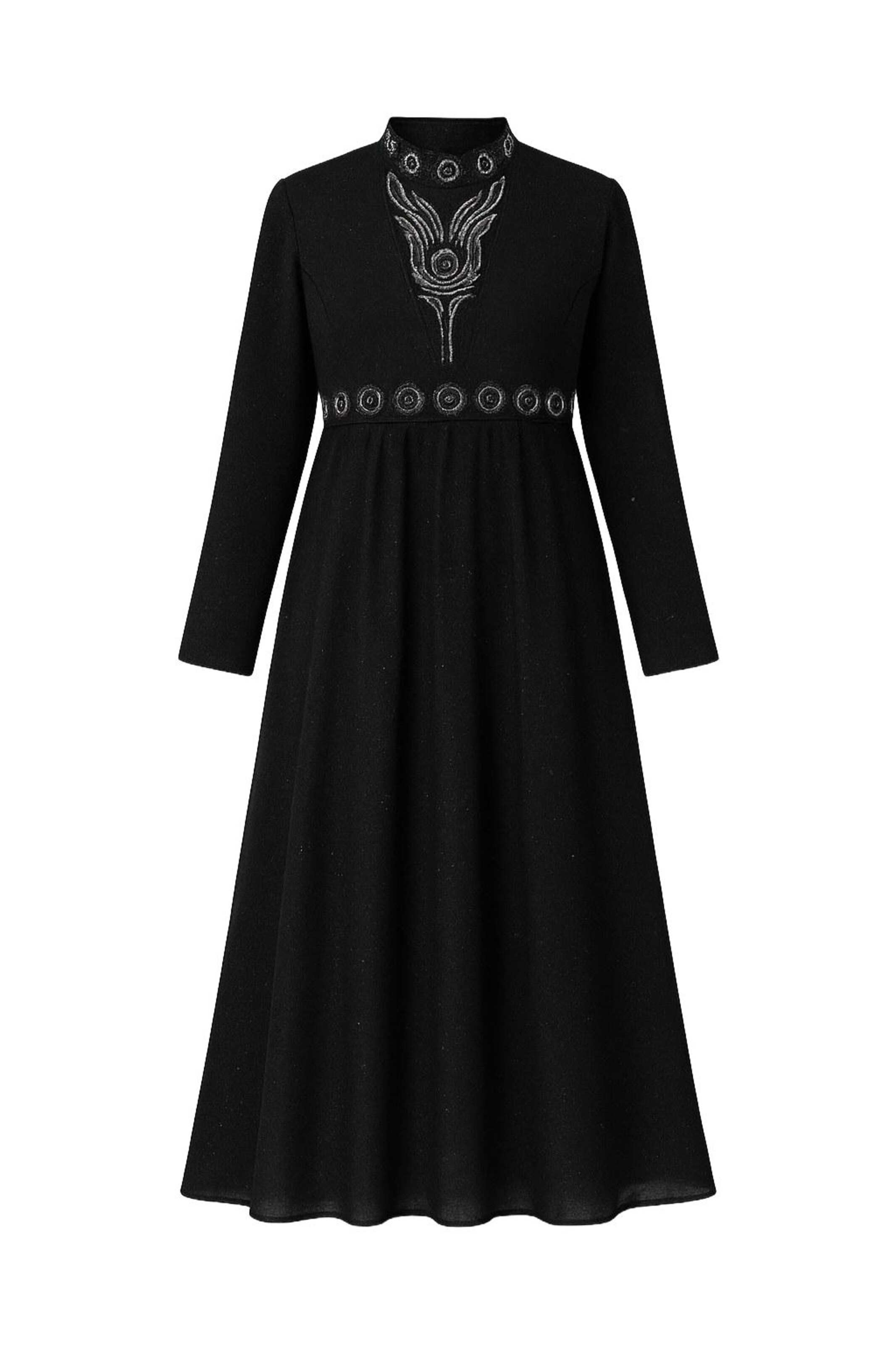 MODAMIHRAM Jurk in Zwart: voorkant