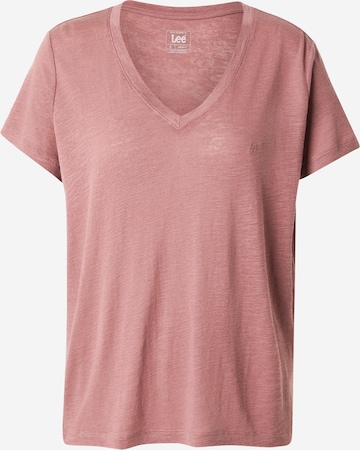 T-shirt Lee en rouge : devant