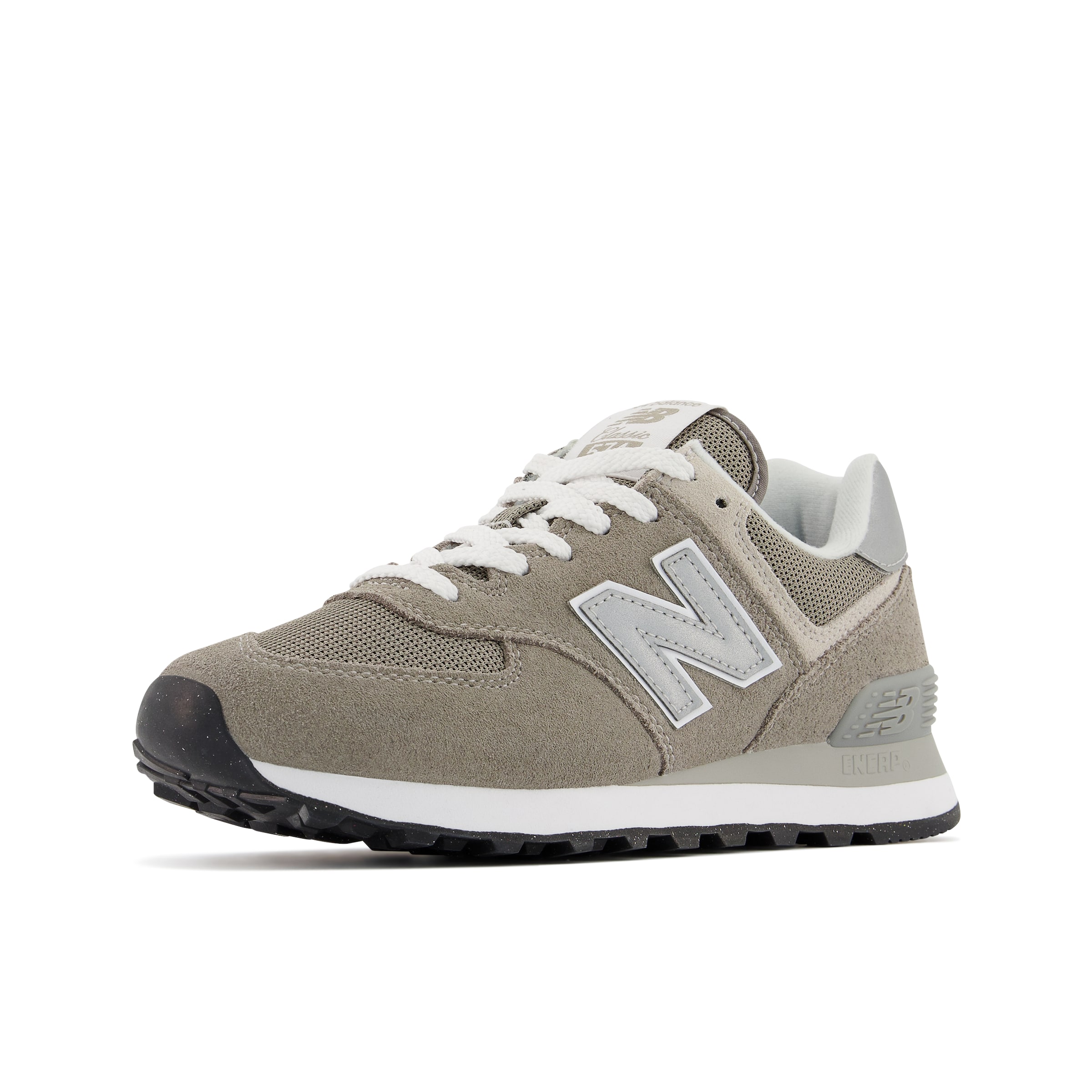 Sneaker bassa '574' di new balance in grigio: frontale