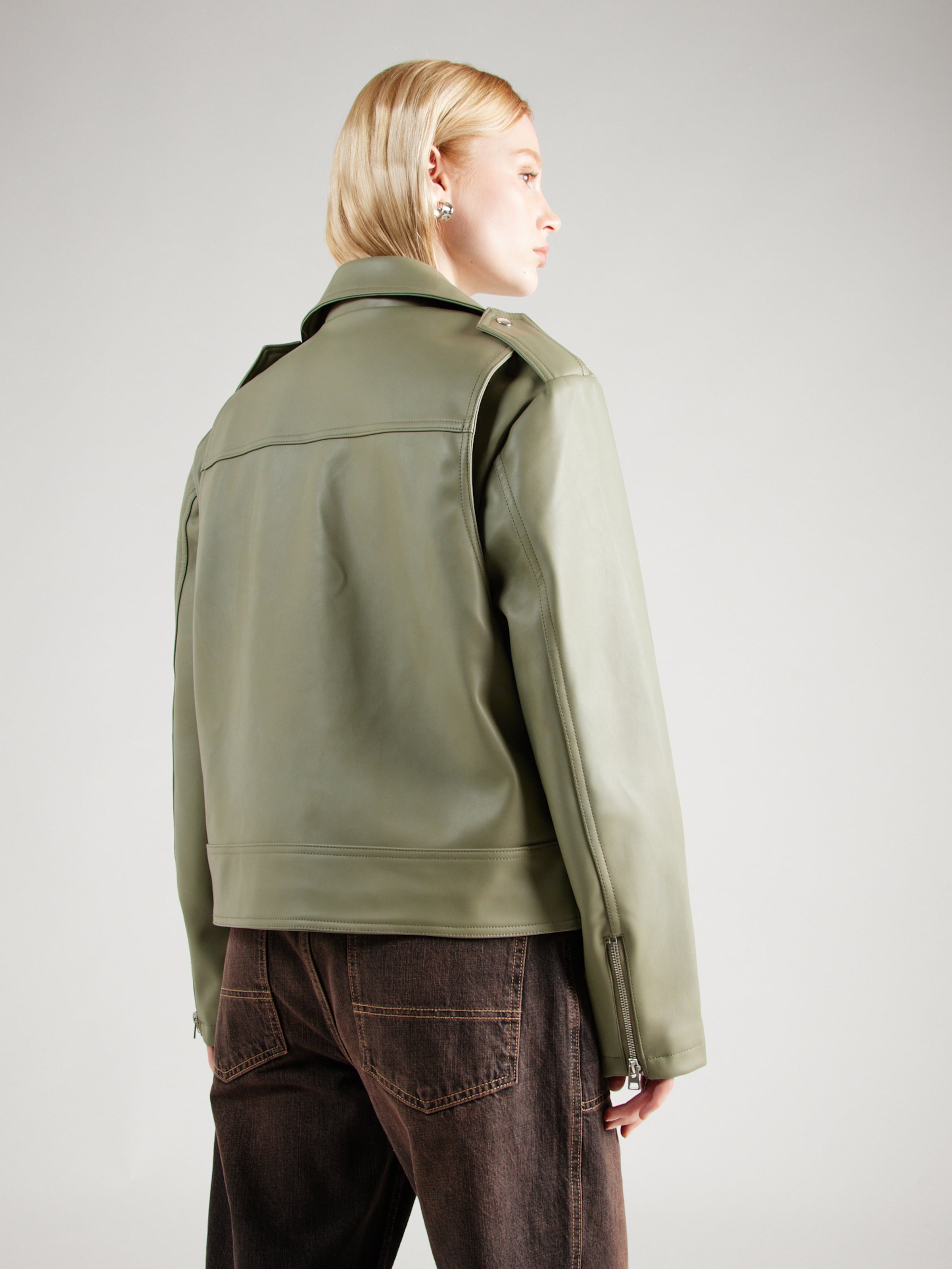 TOPSHOP Between Season Jacket in Khaki ABOUT YOU