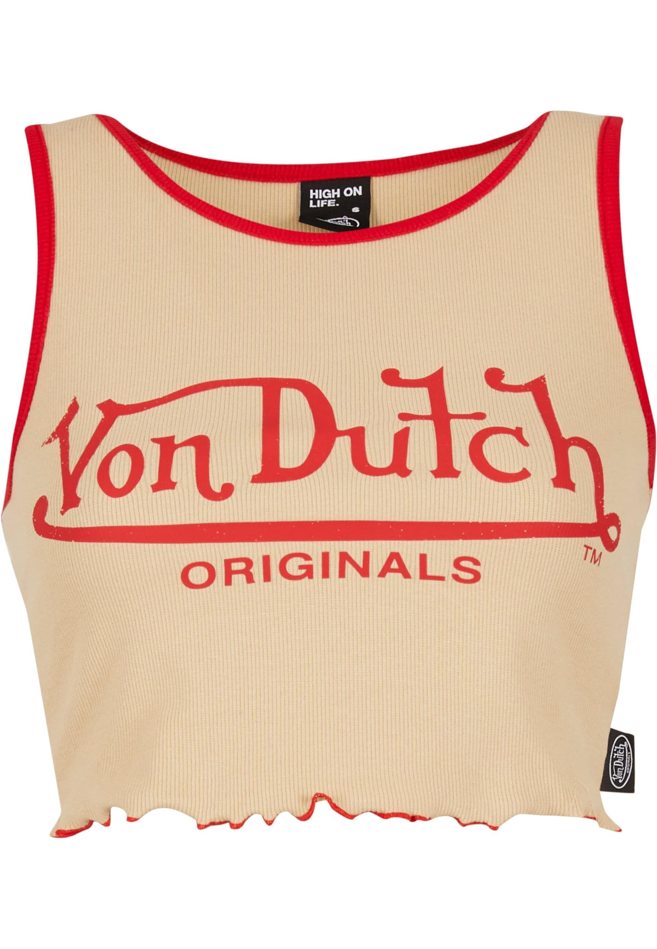 Von Dutch Originals Top 'Ashley' in Beige: front
