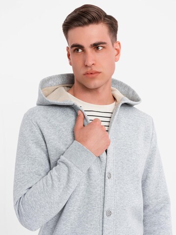 Ombre Sweatvest 'OM-SSZP-0186' in Grijs