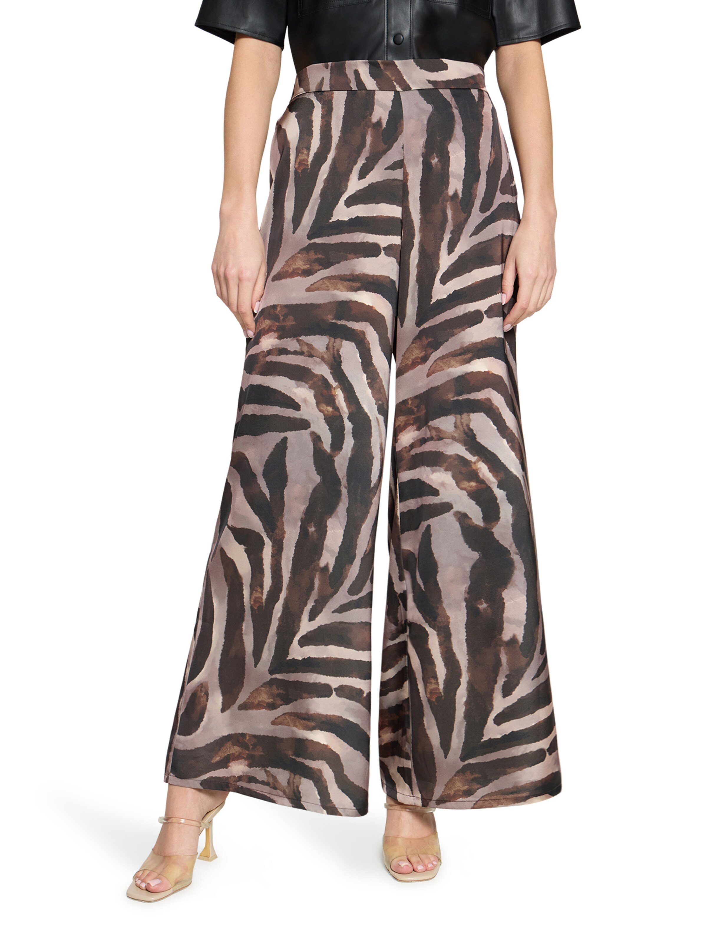 Vera Mont Regular Broek in Bruin: voorkant