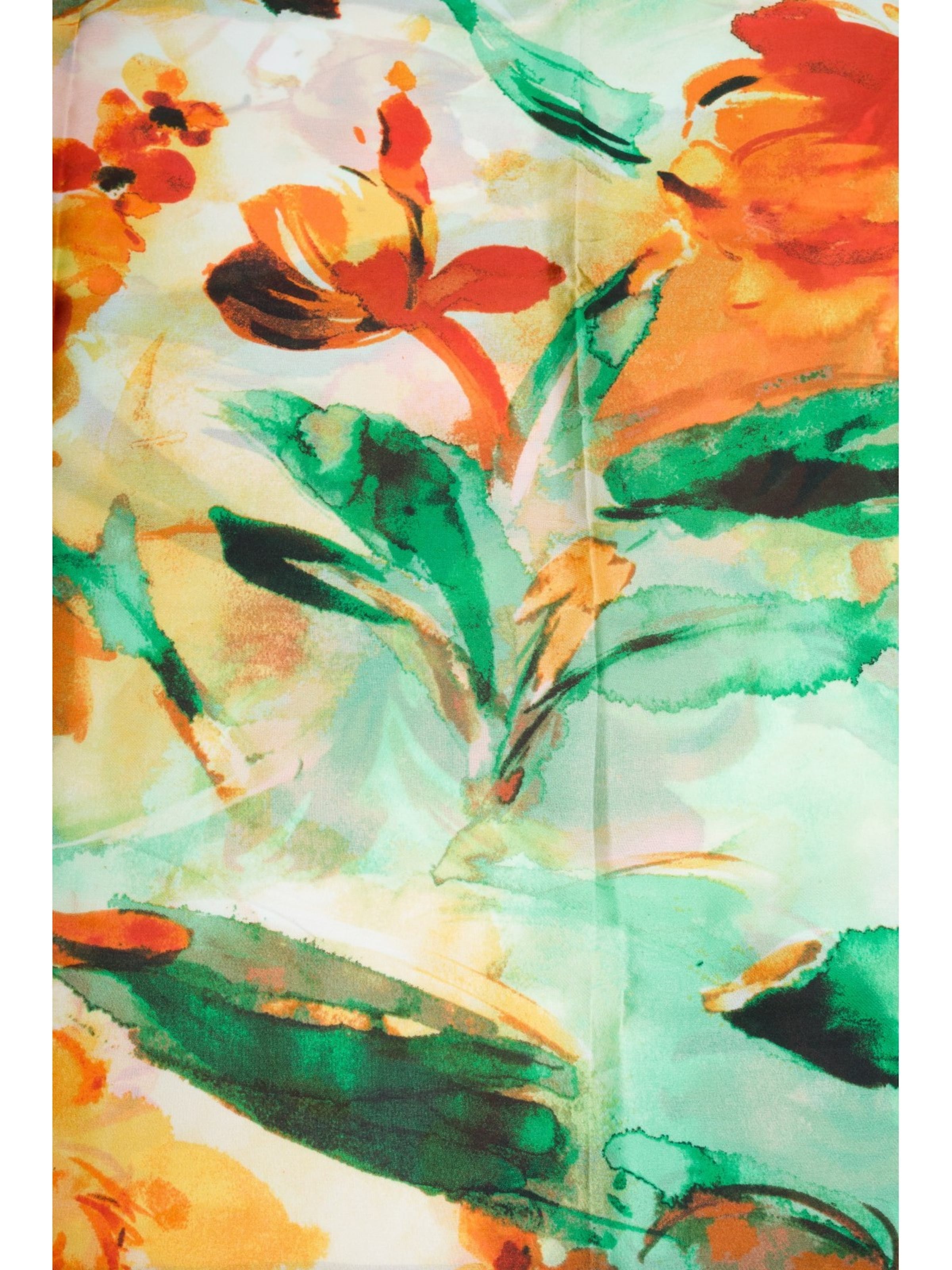 styleBREAKER Schal 'Schal mit Aquarell Blumen Muster'‌‌‌‌‌‌‌‌ in Gelb