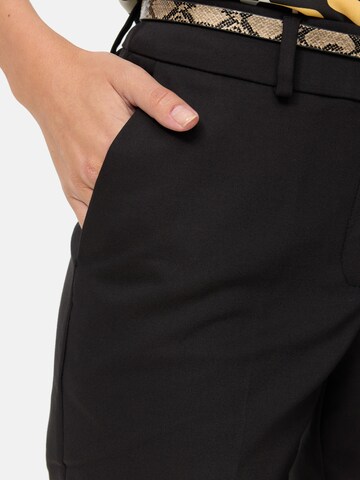 Regular Pantalon à plis Orsay en noir