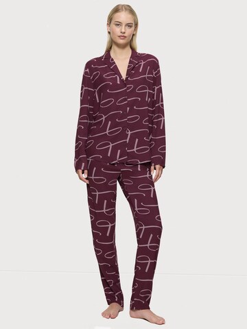Pyjama ' Boyfriend ' TRIUMPH en rouge : devant