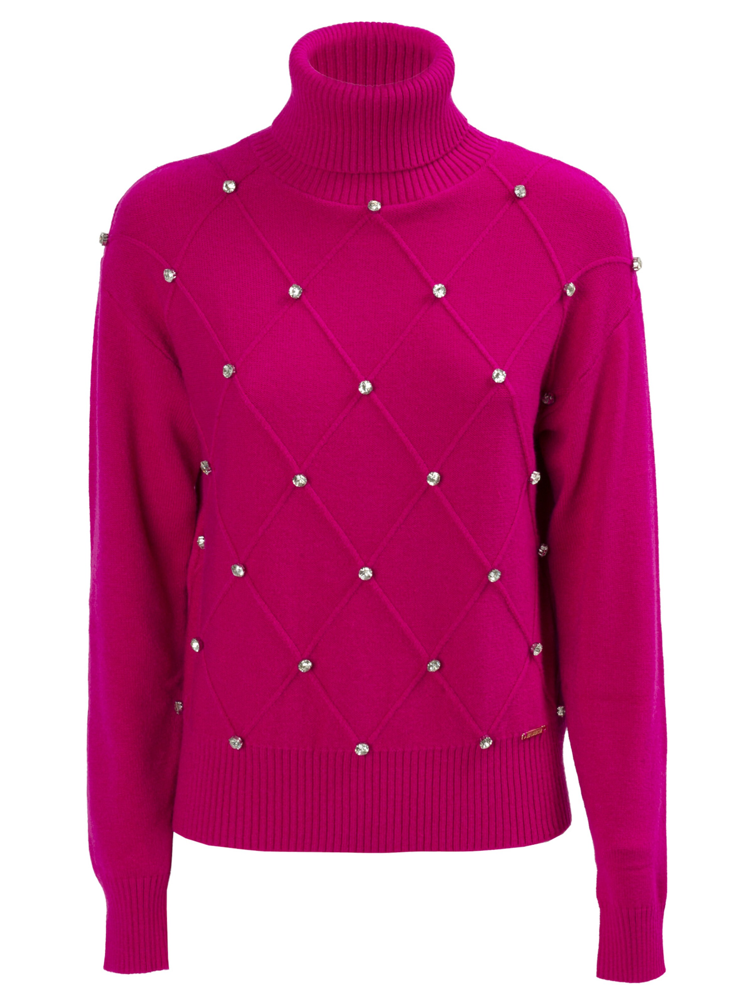 Influencer Pullover in Pink: Vorderseite