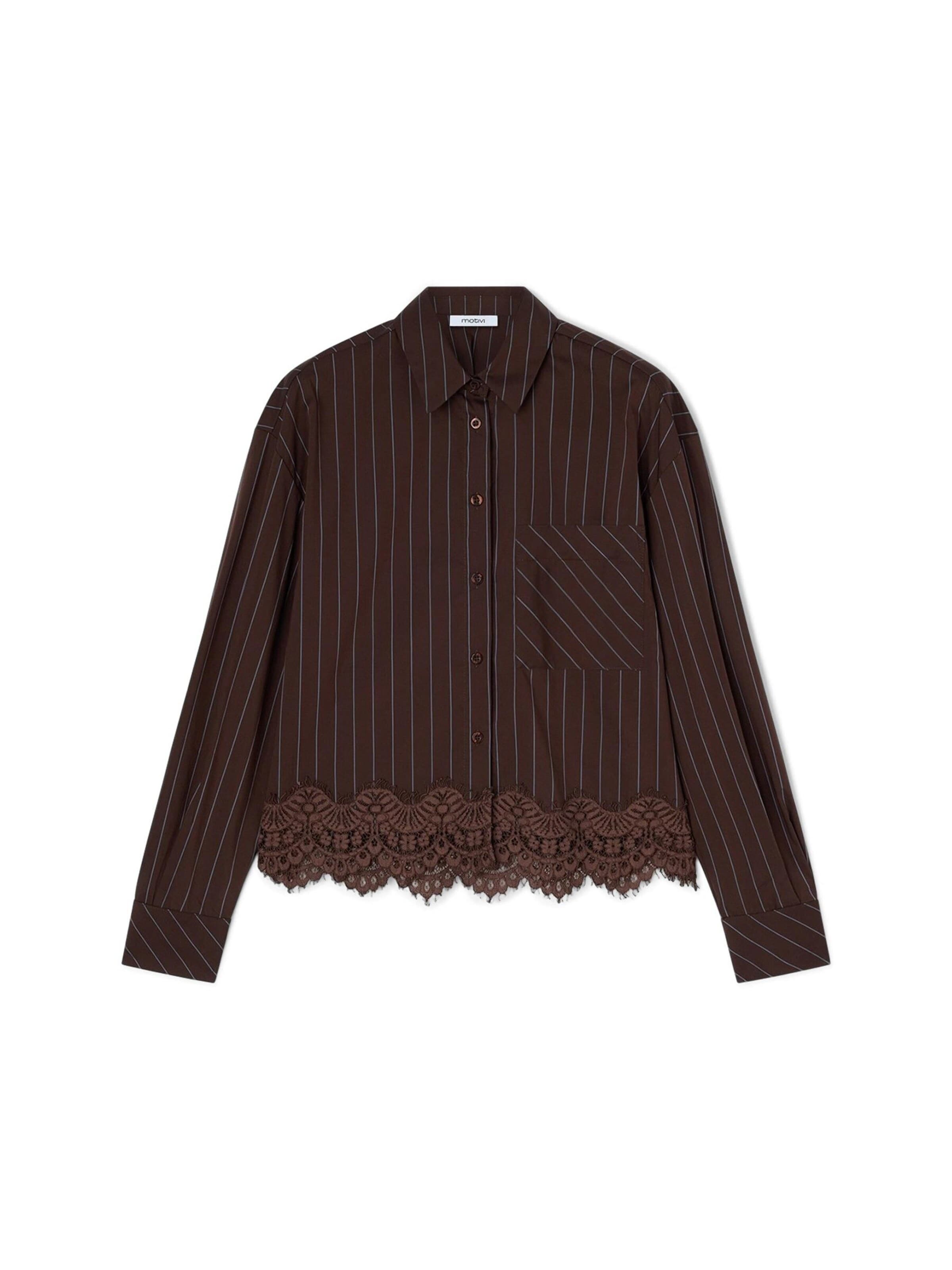 MOTIVI - Blusa en marrón: frente