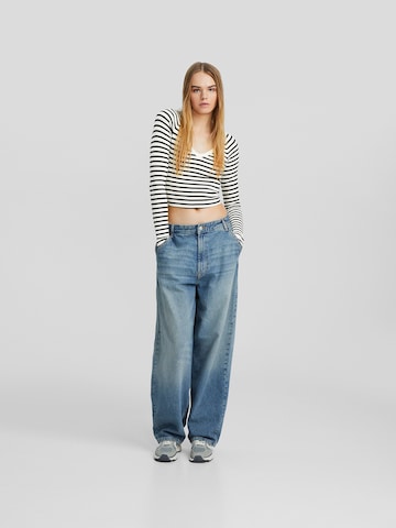 Bershka Koszulka w kolorze czarny