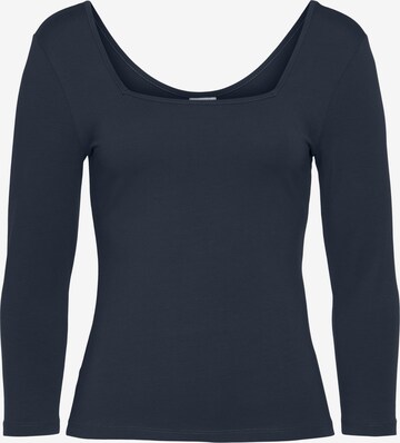 LASCANA Shirt in Blauw: voorkant