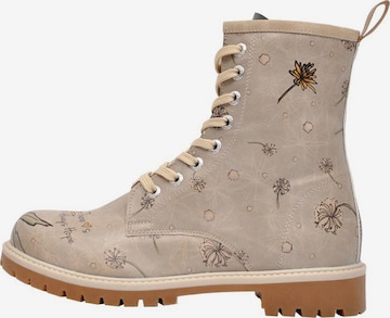 DOGO Schnürstiefel 'DOGO Boots - There Is Always Hope' in Grau: Vorderseite